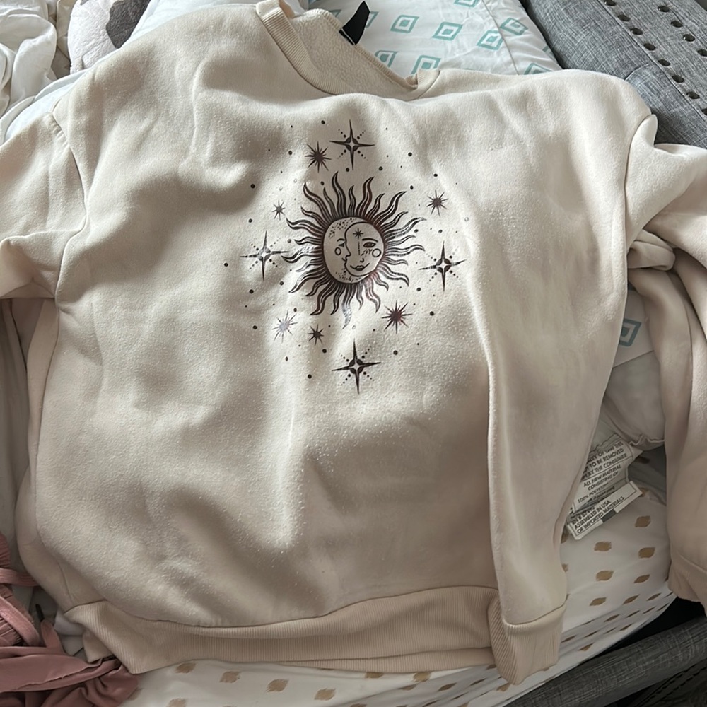 soft yellow crewneck